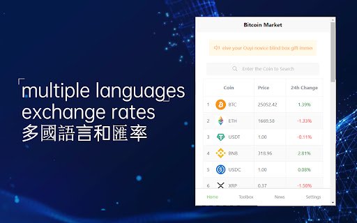 比特币行情 上班盯盘助手 综合欧意okex欧易okx、币安等交易所  from Chrome web store to be run with OffiDocs Chromium online