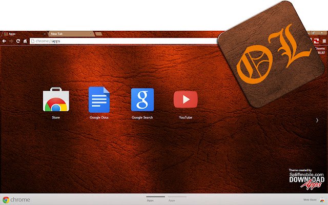 Old Leather  from Chrome web store to be run with OffiDocs Chromium online