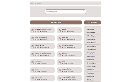 Oldringtones Free Ringtones Download  from Chrome web store to be run with OffiDocs Chromium online