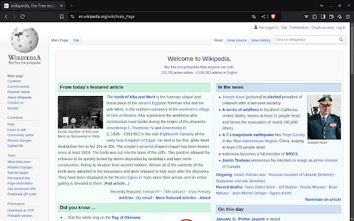 Old Wiki  from Chrome web store to be run with OffiDocs Chromium online