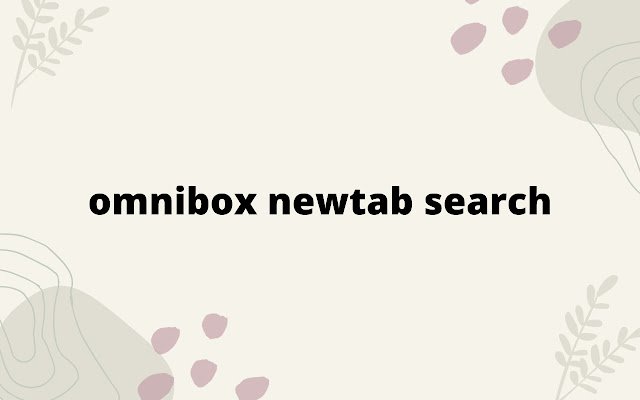 Pencarian Tab Baru Omnibox dari toko web Chrome untuk dijalankan dengan OffiDocs Chromium online