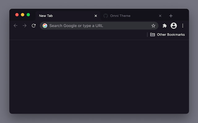 Omni: Chrome 웹 스토어의 Chrome용 어두운 테마가 OffiDocs Chromium 온라인과 함께 실행됩니다.