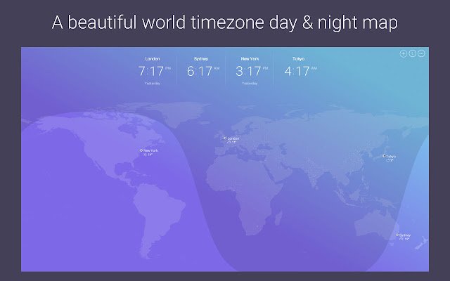 Omni World Timezone Map de Chrome web store se ejecutará con OffiDocs Chromium en línea