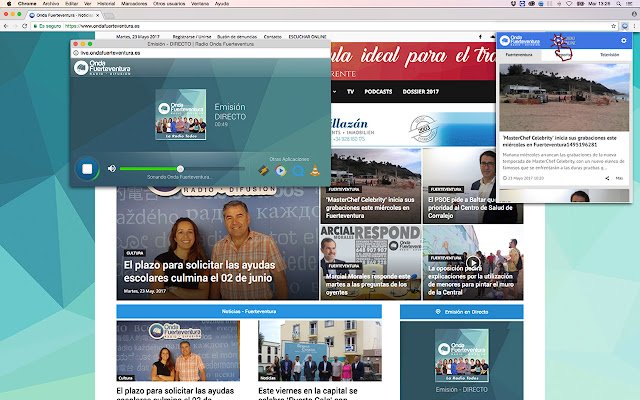 Onda Fuerteventura  from Chrome web store to be run with OffiDocs Chromium online