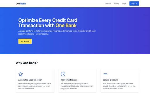 One Bank  from Chrome web store to be run with OffiDocs Chromium online