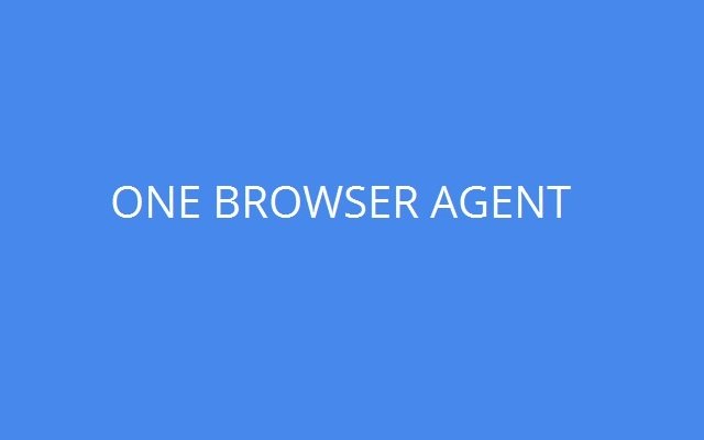 Один агент веб-переглядача з веб-магазину Chrome для запуску з OffiDocs Chromium онлайн