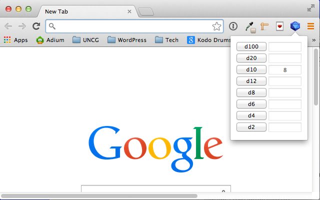 One Click Game Dice  from Chrome web store to be run with OffiDocs Chromium online