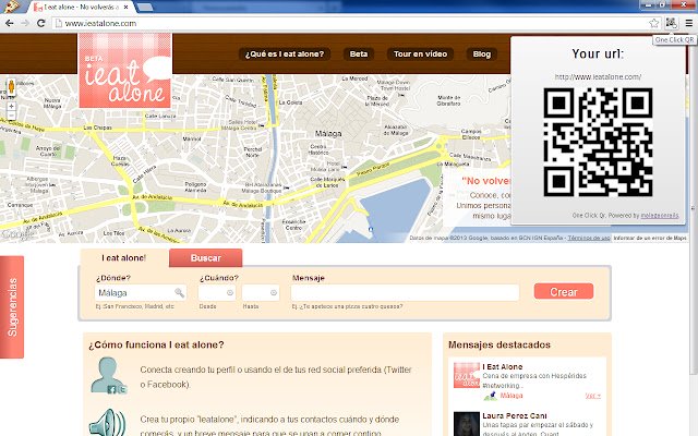 One Click QR  from Chrome web store to be run with OffiDocs Chromium online
