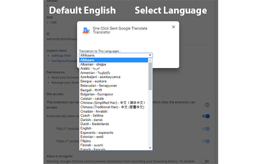One Click Translate  from Chrome web store to be run with OffiDocs Chromium online