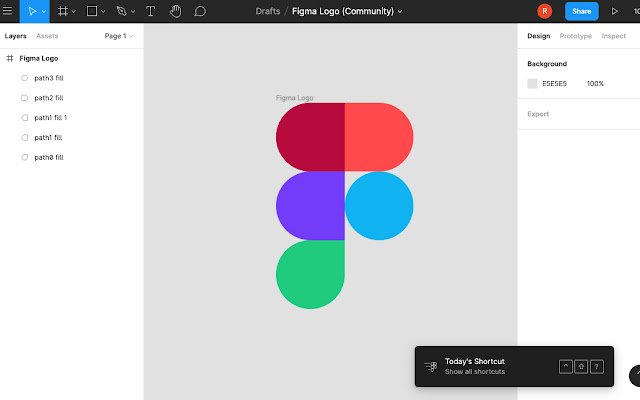 One Figma Shortcut a Day  from Chrome web store to be run with OffiDocs Chromium online