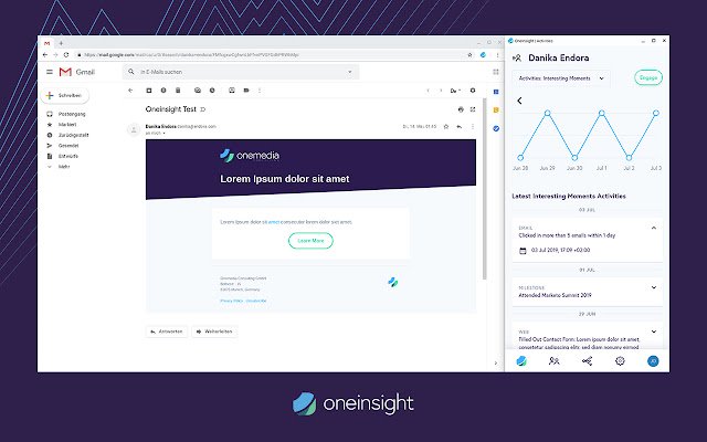 Oneinsight Extension  from Chrome web store to be run with OffiDocs Chromium online