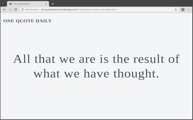 One Quote Daily dal Chrome Web Store da eseguire con OffiDocs Chromium online