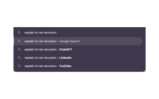 OneSearch  from Chrome web store to be run with OffiDocs Chromium online