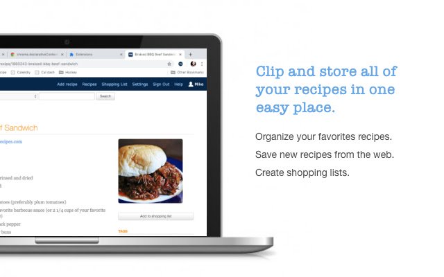 One tsp. Recipe Clipper  from Chrome web store to be run with OffiDocs Chromium online