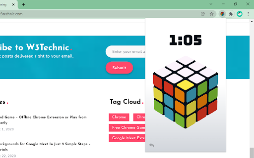Online 3D Rubiks Cube Simulator  from Chrome web store to be run with OffiDocs Chromium online