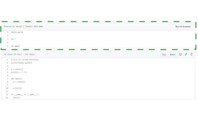 Online GitHub Python Interpreter  from Chrome web store to be run with OffiDocs Chromium online