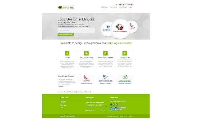 Online Logo Maker Designimo  from Chrome web store to be run with OffiDocs Chromium online