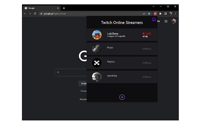 Online Twitch Streamers  from Chrome web store to be run with OffiDocs Chromium online