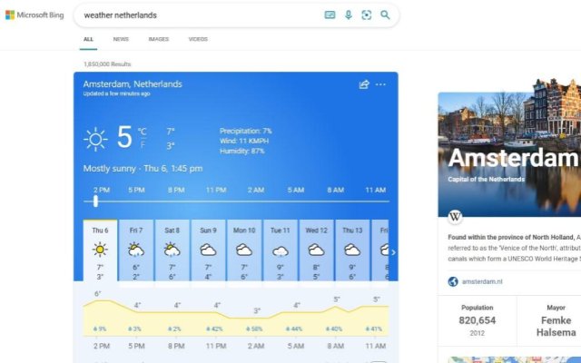 La recherche par défaut de l'onglet Météo en ligne depuis la boutique en ligne Chrome doit être exécutée avec OffiDocs Chromium en ligne