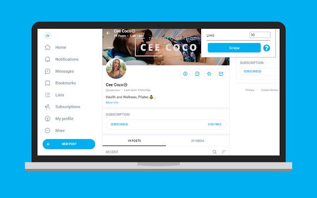 OnlyFans Downloader  from Chrome web store to be run with OffiDocs Chromium online