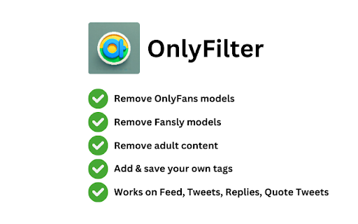 OnlyFilter  from Chrome web store to be run with OffiDocs Chromium online