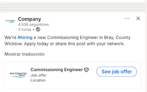 Only Jobs in LinkedIn Newsfeed  from Chrome web store to be run with OffiDocs Chromium online