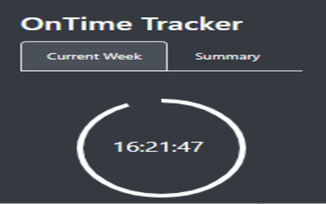 OnTime Tracker  from Chrome web store to be run with OffiDocs Chromium online