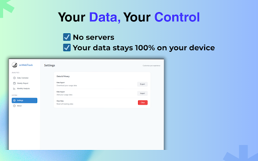 onWebTrack: Track  Optimize Your Web Time  from Chrome web store to be run with OffiDocs Chromium online