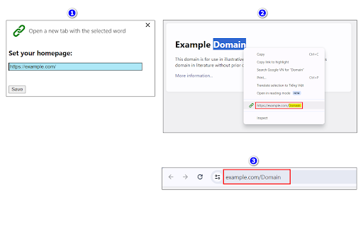 Open a new tab with the selected word  from Chrome web store to be run with OffiDocs Chromium online
