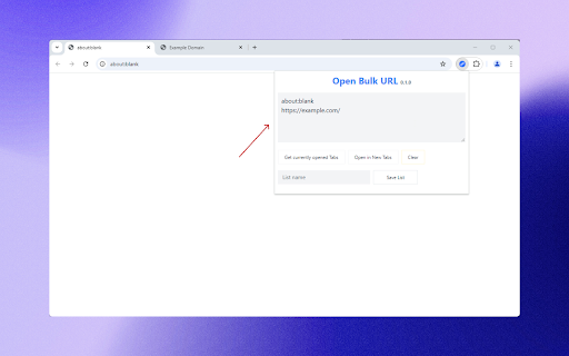 Open Bulk URL  from Chrome web store to be run with OffiDocs Chromium online