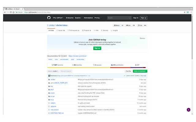 Open CircleCI Workflows  from Chrome web store to be run with OffiDocs Chromium online