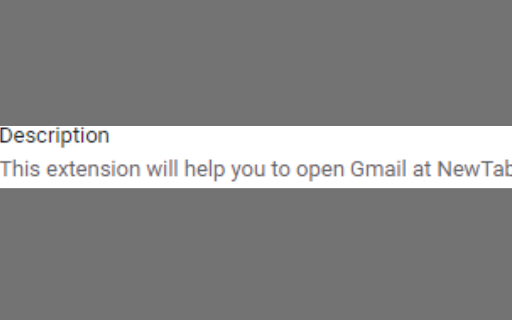 Open Gmail in NewTab  from Chrome web store to be run with OffiDocs Chromium online