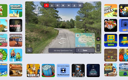 OpenGuessr  from Chrome web store to be run with OffiDocs Chromium online