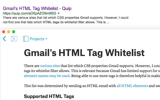 Open in Quip Desktop  from Chrome web store to be run with OffiDocs Chromium online