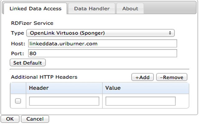 OpenLink Data Explorer  from Chrome web store to be run with OffiDocs Chromium online