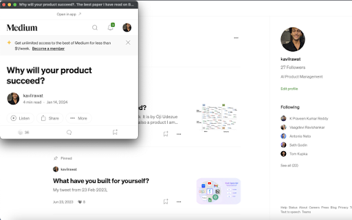 Open link in small window.  from Chrome web store to be run with OffiDocs Chromium online