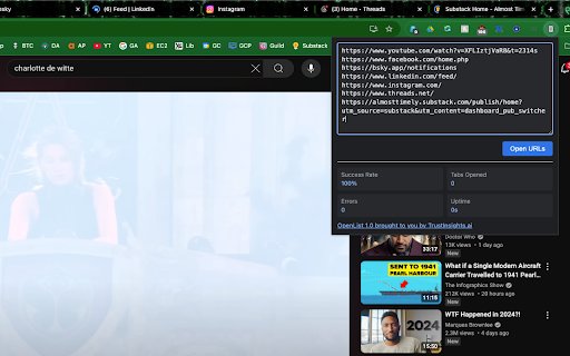 OpenList  from Chrome web store to be run with OffiDocs Chromium online