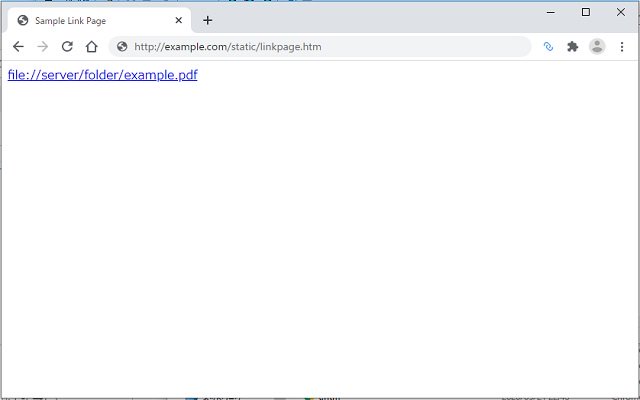 Open local Link  from Chrome web store to be run with OffiDocs Chromium online