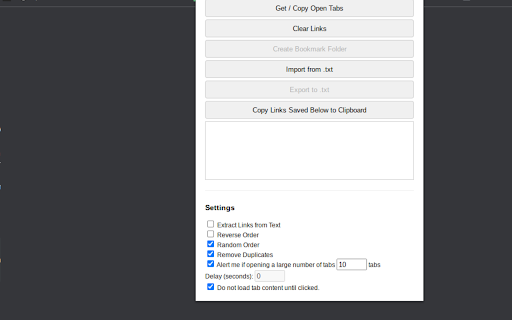 Open Multiple Links Full Featured  from Chrome web store to be run with OffiDocs Chromium online