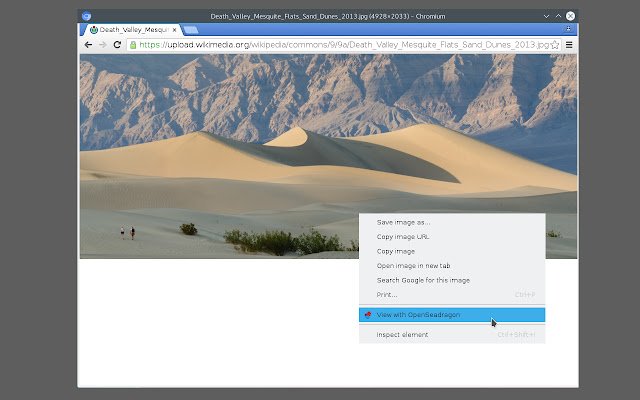 OpenSeadragonizer  from Chrome web store to be run with OffiDocs Chromium online