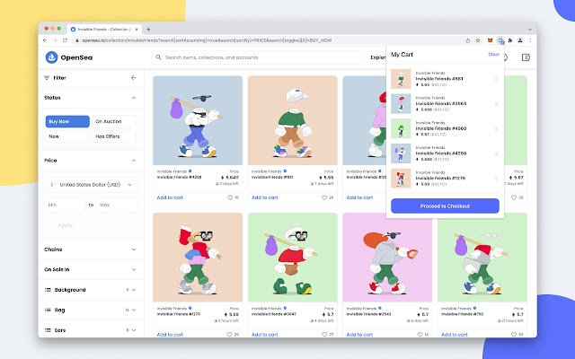 OpenSea Sniper أداة نادرة لعربة التسوق بواسطة X2Y2 من متجر Chrome الإلكتروني ليتم تشغيلها باستخدام OffiDocs Chromium عبر الإنترنت