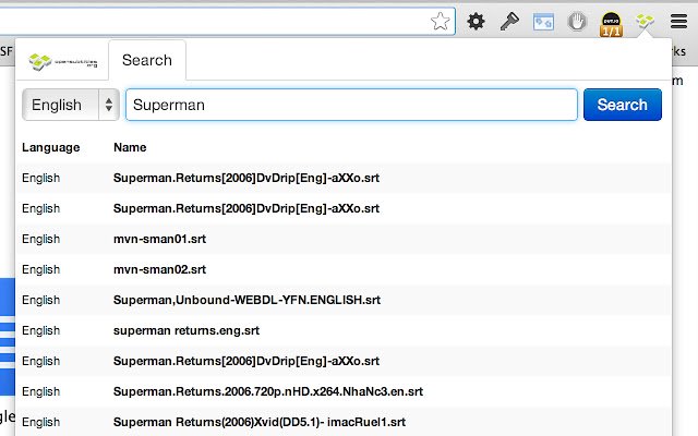 OpenSubtitles  from Chrome web store to be run with OffiDocs Chromium online