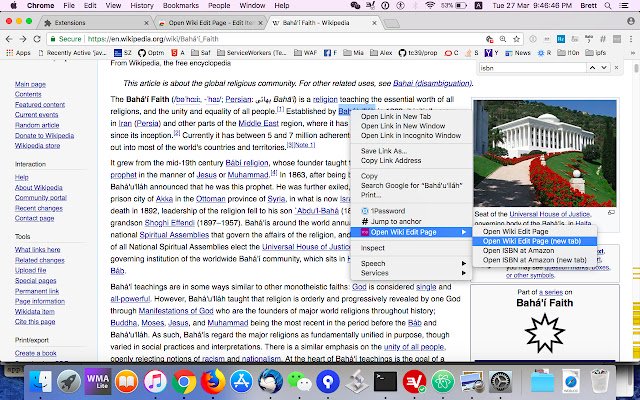 Open Wiki Edit Page  from Chrome web store to be run with OffiDocs Chromium online