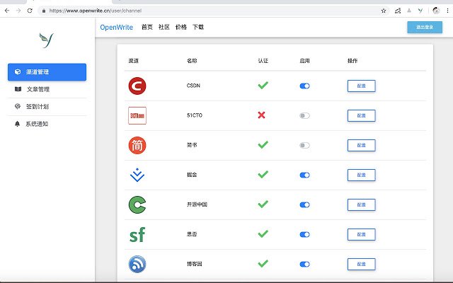 OpenWrite助手 из интернет-магазина Chrome будет запускаться с онлайн-версией OffiDocs Chromium
