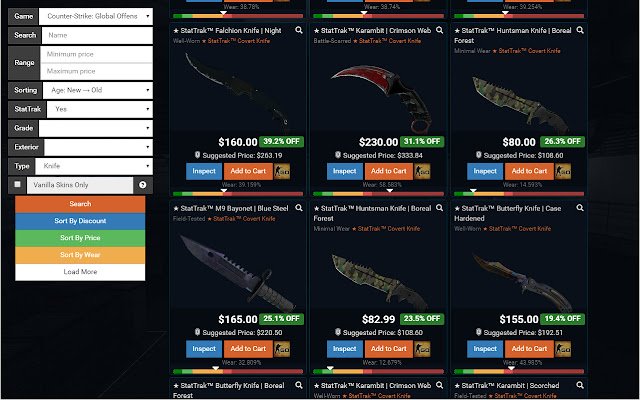 OPSkins Enhanced ze sklepu internetowego Chrome do uruchomienia z OffiDocs Chromium online