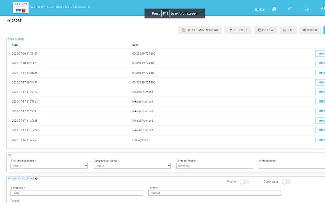OptikPartner OpsysWeb  from Chrome web store to be run with OffiDocs Chromium online
