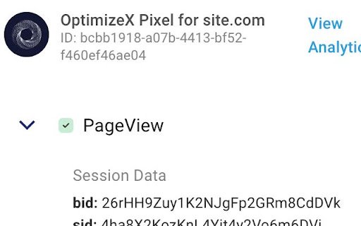 OptimizeX Pixel Helper  from Chrome web store to be run with OffiDocs Chromium online