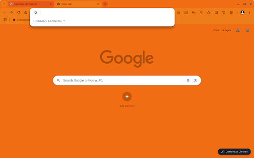 Orange Change (Theme by I am Programmer)  from Chrome web store to be run with OffiDocs Chromium online