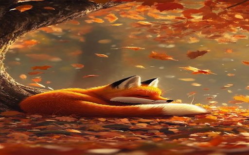 Orange fox wallpaper  from Chrome web store to be run with OffiDocs Chromium online