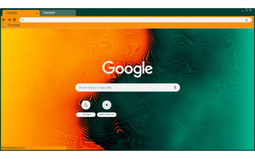 Orange Green Abstract  from Chrome web store to be run with OffiDocs Chromium online